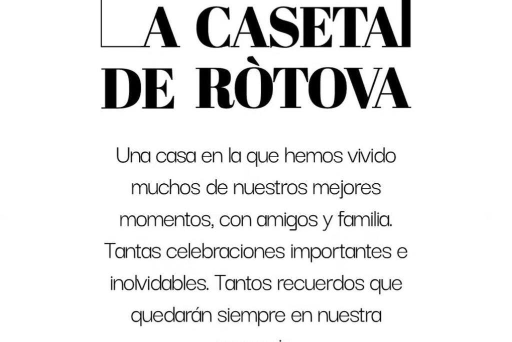 La Caseta De Rotova - Casa Rural Para Desconectar 외부 사진